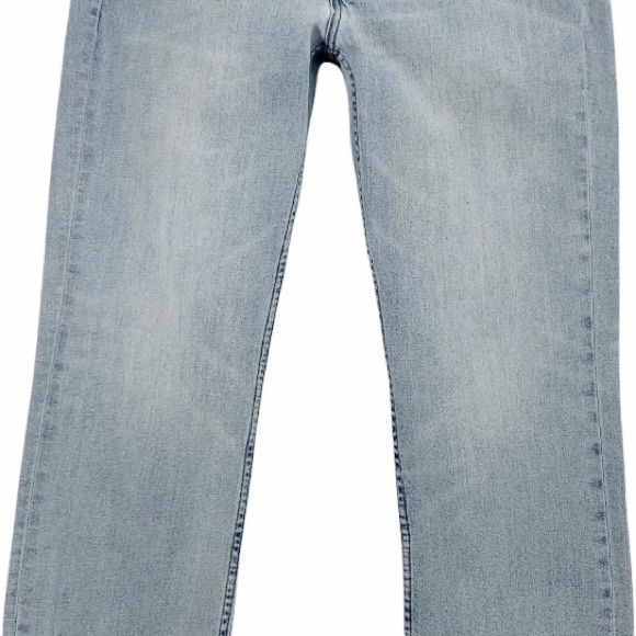 Levi’s 514 Light Blue Wash Straight Leg Jeans Size 33/30 - Picture 7 of 15